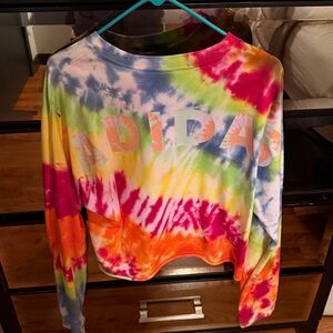 Adidas long tee tie dye